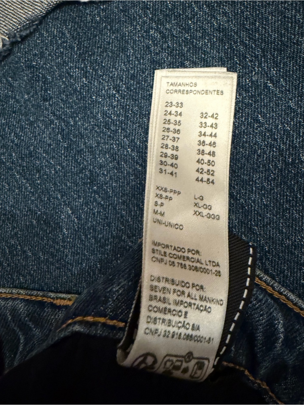 7 For All Mankind Straight Jeans in Mid Blue with Cuffed Hem - Picture 5 of 8